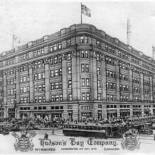 Image 24: Drawing of Hudson Bay Company Store in the 1920s.