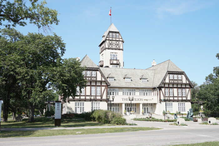 Front facade of Assiniboine Park Pavilion