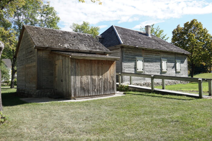 The rear of Ross House