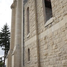 Image 8: North facing facade of the original portions of the St Boniface Cathedral