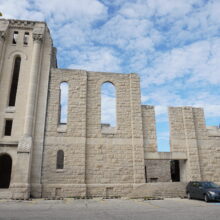 Image 10: North facing facade of the original portions of the St Boniface Cathedral