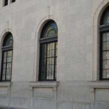 Image 2: Three arched windows along side wall main floor