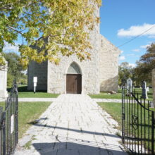 Image 3: Stone walkway to St. Andrews Church entrance.