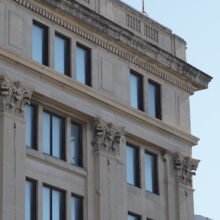 Image 3: Decorative details on the corners of the Hudson's Bay Building