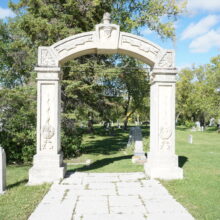 Image 7: St. Andrews Church outdoor stone graveyard portal