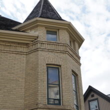 Image 4: The second and third storey of the corner tower of Benard House.