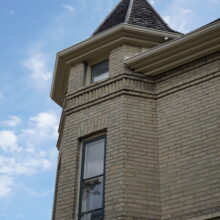 Image 5: The second and third storey of the corner tower of Benard House.