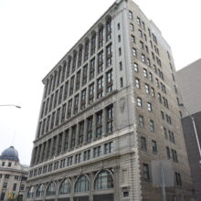 Image 5: Facade of the Paris Building from street level on Hargrave Street looking towards Portage Avenue