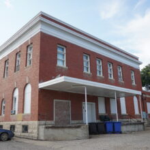 Image 6: Rear loading dock of Neepawa Post Office