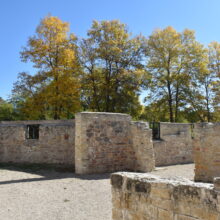 Image 7: The interior courtyard of the Trappist Monastery Church.