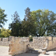 Image 11: The interior courtyard of the Trappist Monastery Church.