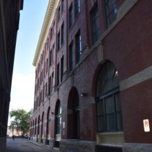 Image 3: Looking down facade of Customs Examining Warehouse