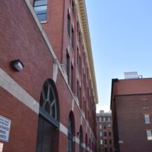 Image 7: Looking down facade of Customs Examining Warehouse