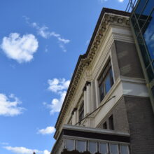 Image 3: Looking up the right side facade of the Pantages Theatre