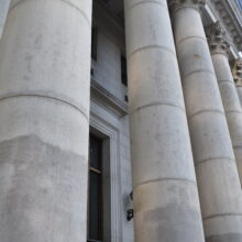 Image 4: Columns in front of Winnipeg’s downtown Bank of Montreal building.