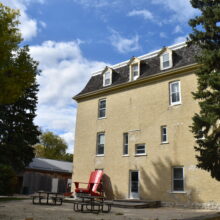 Image 2: Back wall of the Sisters of the Holy Name Convent with three roof dormers