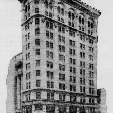 Image 4: Archival photo of the Union Trust Building, view from southwest